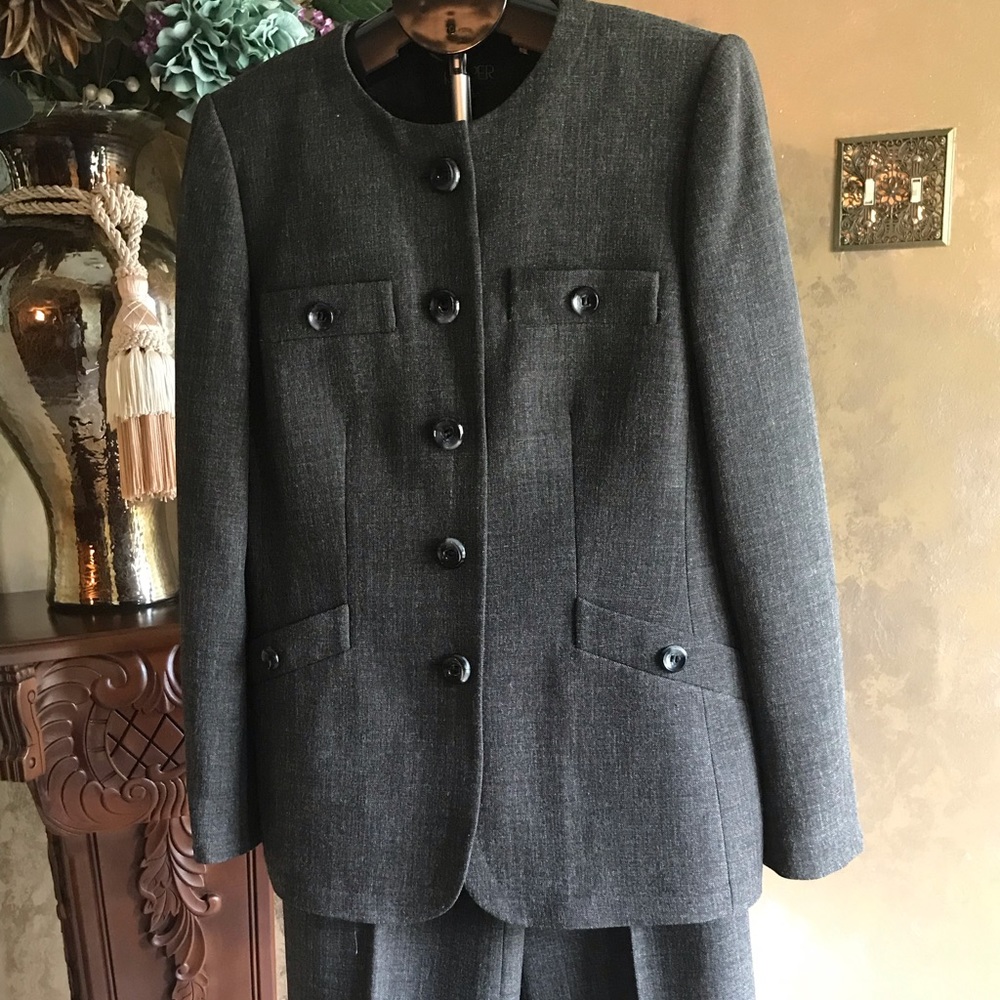 Woman 2 Piece Gray Suit